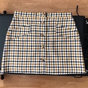 H&M Plaid Skirt